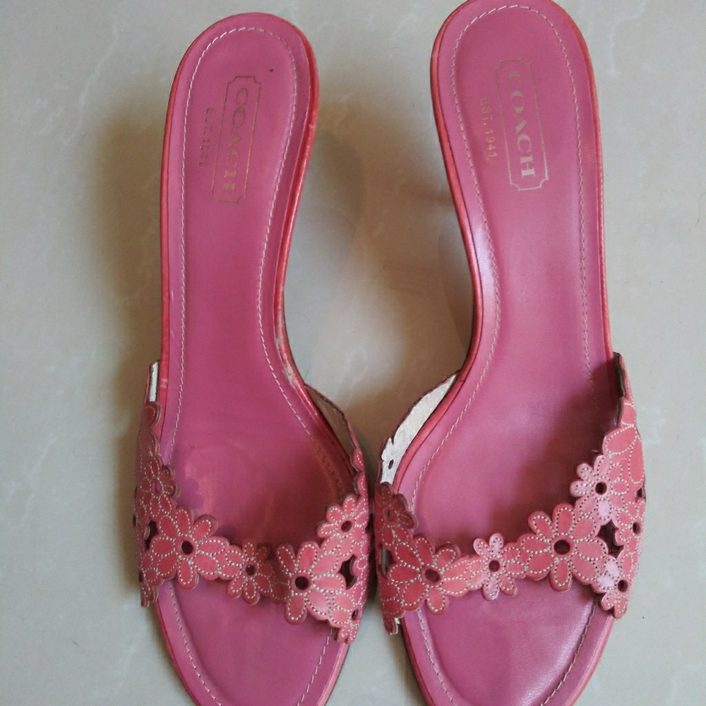 Vintage Coach Clarissa Leather Sandals